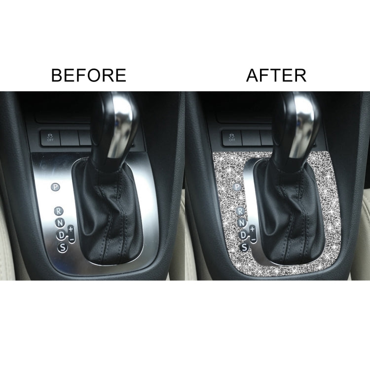 Car Gear Adjustment B Diamond Decoration Cover Sticker for Volkswagen Golf 6 2008-2012, Left-hand Drive, Gear Adjustment B, Left-hand Drive