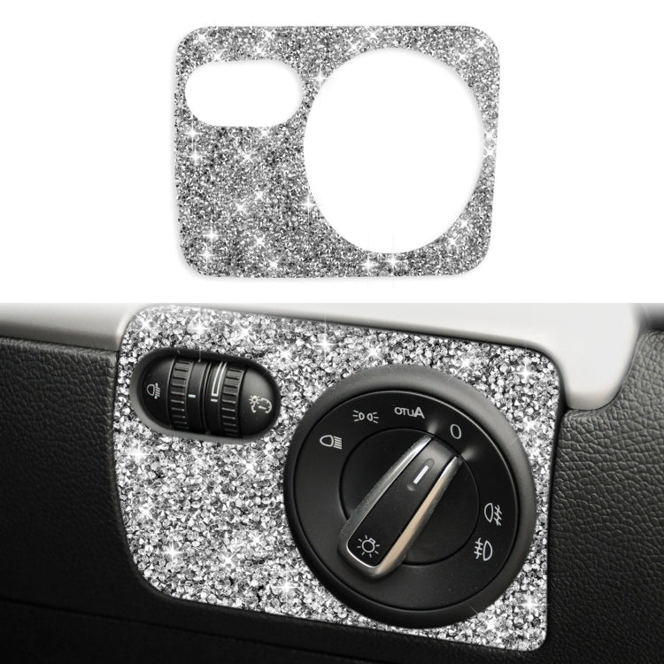 Car Headlight Diamond Decoration Cover Sticker for Volkswagen Golf 6 2008-2012, Right-hand Drive, Headlight, Right-hand Drive