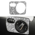Car Headlight Diamond Decoration Cover Sticker for Volkswagen Golf 6 2008-2012, Right-hand Drive, Headlight, Right-hand Drive