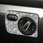 Car Headlight Diamond Decoration Cover Sticker for Volkswagen Golf 6 2008-2012, Right-hand Drive, Headlight, Right-hand Drive