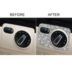 Car Headlight Diamond Decoration Cover Sticker for Volkswagen Golf 6 2008-2012, Right-hand Drive, Headlight, Right-hand Drive