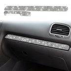 Car Central Control Diamond Decoration Cover Sticker for Volkswagen Golf 6 2008-2012, Left-hand Drive, Central Control, Left-hand Drive