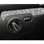 Car Central Control Diamond Decoration Cover Sticker for Volkswagen Golf 6 2008-2012, Left-hand Drive, Central Control, Left-hand Drive