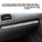 Car Central Control Diamond Decoration Cover Sticker for Volkswagen Golf 6 2008-2012, Right-hand Drive, Central Control, Right-hand Drive