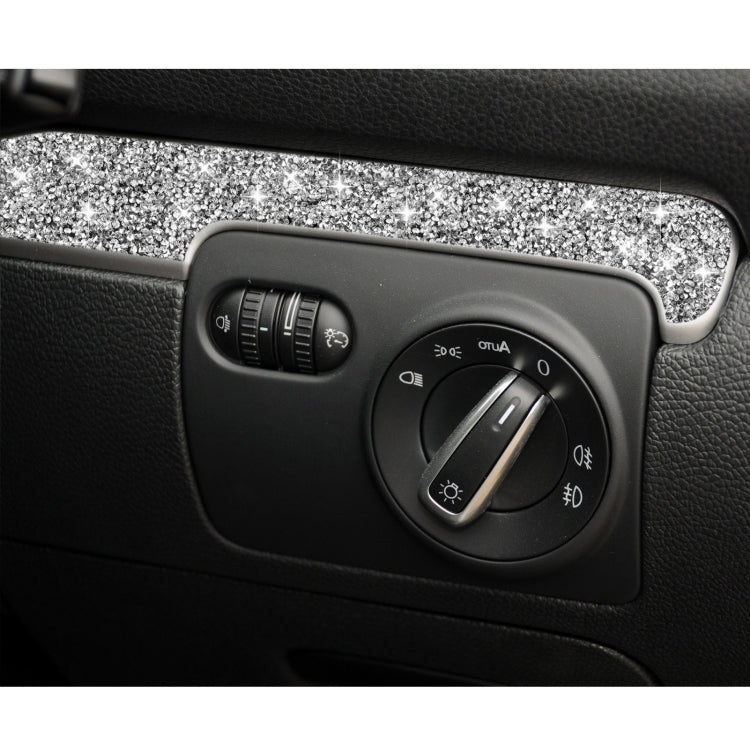 Car Central Control Diamond Decoration Cover Sticker for Volkswagen Golf 6 2008-2012, Right-hand Drive, Central Control, Right-hand Drive