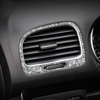 Car Left and Right Air Outlet Diamond Decoration Cover Sticker for Volkswagen Golf 6 2008-2012, Left and Right Drive, Left and Right Air Outlet