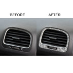 Car Left and Right Air Outlet Diamond Decoration Cover Sticker for Volkswagen Golf 6 2008-2012, Left and Right Drive, Left and Right Air Outlet