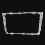 Car CD Panel Diamond Decoration Cover Sticker for Volkswagen Golf 6 2008-2012, Left and Right Drive, CD Panel