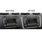 Car CD Panel Diamond Decoration Cover Sticker for Volkswagen Golf 6 2008-2012, Left and Right Drive, CD Panel