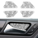 Car Door Bowl Diamond Decoration Cover Sticker for Volkswagen Golf 6 2008-2012, Left and Right Drive, Door Bowl