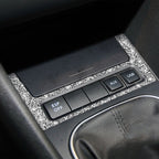 Car Ashtray Frame Diamond Decoration Cover Sticker for Volkswagen Golf 6 2008-2012, Left and Right Drive, Ashtray Frame
