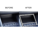 Car Ashtray Frame Diamond Decoration Cover Sticker for Volkswagen Golf 6 2008-2012, Left and Right Drive, Ashtray Frame