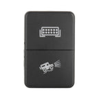 TS-202 For Toyota Blue-green Light Car Small Dual Control Switch with Lock, with Lock 5