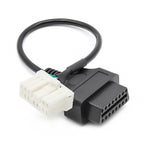 For Tesla Model X / S 2012-2015 OBDII to 12 Pin OBD Adapter Cable, OBDII to 12 Pin