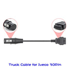 For Iveco 30 Pin Male to OBDII 16 Pin Female Truck Adapter Cable, For Iveco