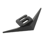 Car Number 6 Personalized Aluminum Alloy Decorative Stickers, Size:10x4x0.4cm