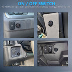 D0034 Off-road Vehicle 300W Round Waterproof Switch Light Wiring Harness, D0034