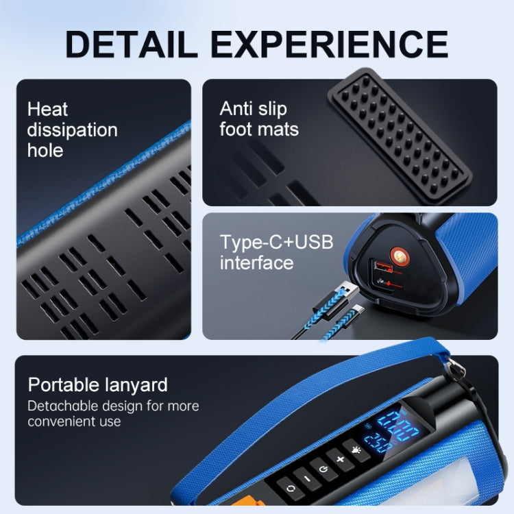 TS03C 6000mAh + EVA Bag Car Emergency Start Power Supply Air Pump Integrated Machine, Low Version, Low Version