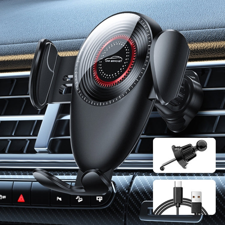 M8 Universal Car Mechanical Gravity Air Outlet Phone Navigation Holder, M8