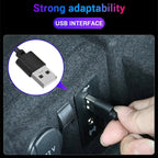 Car 4 in 1 USB RGB Foot Colorful LED Atmosphere Light, Colorful