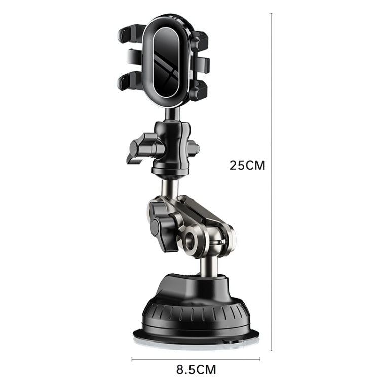 Car Universal Overhead Camera Suction Cup Phone Holder, Short Style, without Bluetooth Remote Control