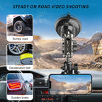 Car Universal Overhead Camera Suction Cup Phone Holder, Short Style, without Bluetooth Remote Control