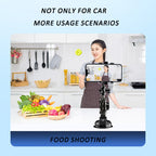 Car Universal Overhead Camera Suction Cup Phone Holder, Short Style, without Bluetooth Remote Control