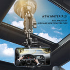 Car Universal Overhead Camera Suction Cup Phone Holder, Short Style with Bluetooth Remote Control, with Bluetooth Remote Control