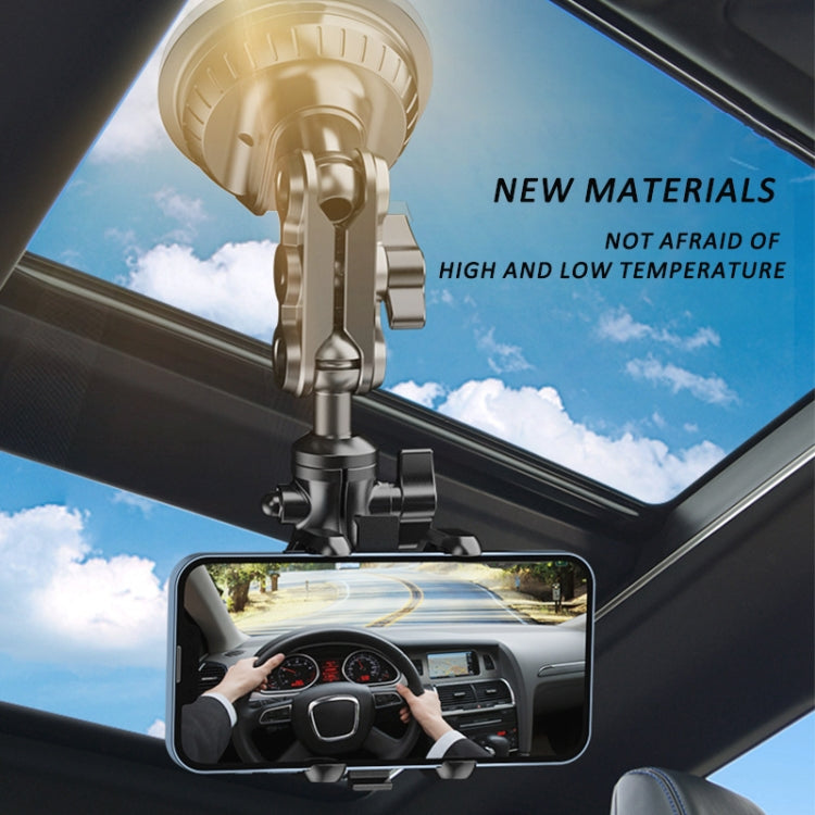 Car Universal Overhead Camera Suction Cup Phone Holder, Short Style with Bluetooth Remote Control, with Bluetooth Remote Control