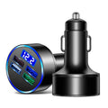 3.1A 4 in 1 Digital Display Car Charger with Voltmeter, SKU-03-4