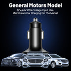 3.1A 5 in 1 Digital Display Car Charger with Voltmeter, SKU-04-4