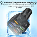 BK-360 6 in 1 QC3.0+3.1A USB luminescent Car Charger, BK-360