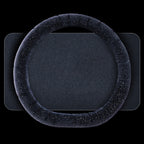 D Style Car Universal Self Heating Plush Warm Anti-skid Steering Wheel Cover, Diameter: 38cm, D Style