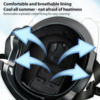 BY-1292 Unisex Motorcycle Frosted Protective Short Mirror Half Helmet