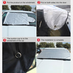 Car Sunshine Frost Snow Protect Front Windshield Cover, Size: 200x70cm, 200x70cm