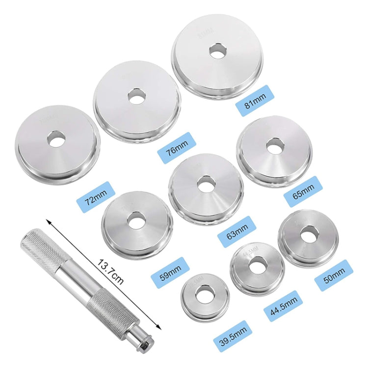 10pcs / Set Car Plug-in Inclined Wheel Bearing Remover