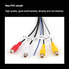 Palminfo Male Android Navigation 20-pin Plug RCA Video Audio Cable, Male Audio Cable