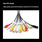 Palminfo Android Navigation 20-pin Audio Microphone Cable RCA Bass Amplifier Cable, Amplifier Cable