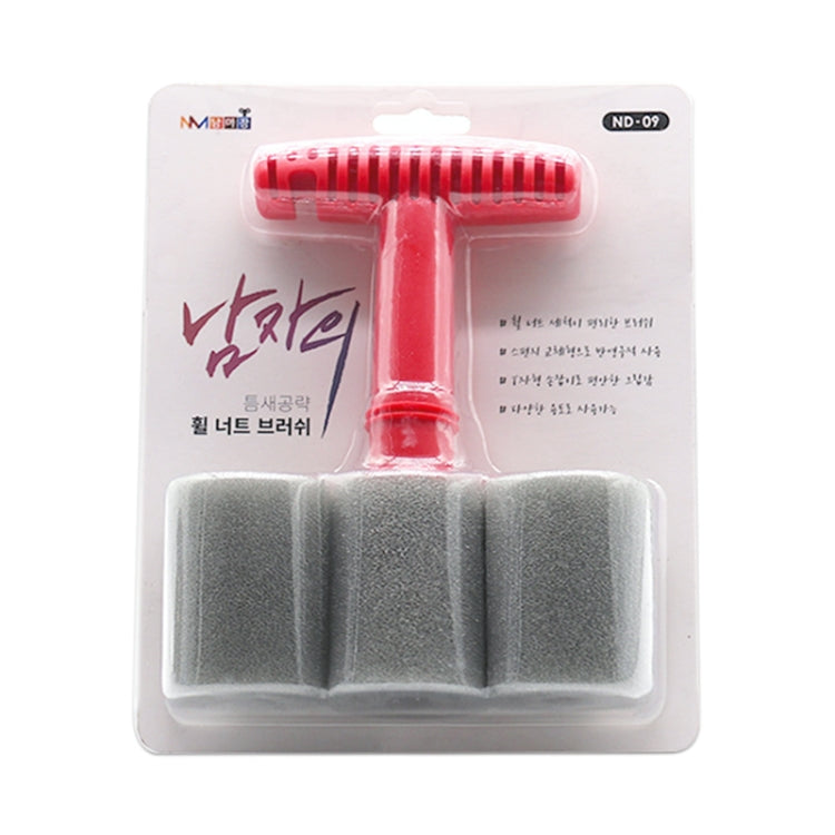 Car Embedded Replaceable Sponge Tire Screw Cleaning Brush
