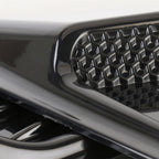HD-713 1 Pair Car Hood Decorative Stickers Fender Air Vents Sticker, Black