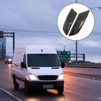 HD-713 1 Pair Car Hood Decorative Stickers Fender Air Vents Sticker, Black
