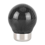 Car Carbon Fiber Pattern Gear Shift Knob Round Modified Gear Shift Head