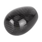 Car Carbon Fiber Pattern Gear Shift Knob Short Style Duck Egg Type Automatic Gear Head