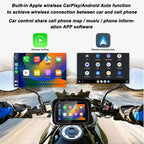 P502M Motorcycles Portable Waterproof 5 inch Wireless Carplay GPS Navigator, P502M