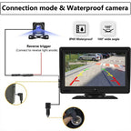 P702D 7 inch Portable Touch Display Wireless Car Navigator Dual-lens Smart Driving Recorder, P702D