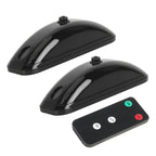 H901 2pcs Car Remote Pilot Light Warning Light Dual Flash Light, 2pcs