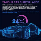 3.16 inch 1080P HD Night Vision Front and Inside Dual Lenses Driving Recorder, Front and Inside Dual Lenses