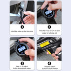 Car Portable Mini Wireless Digital Display Tire Inflator Pump, Wireless Digital Display