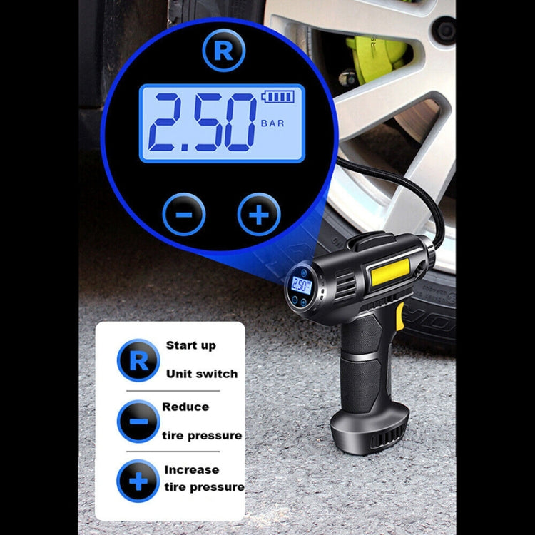 Car Portable Mini Wired Digital Display Tire Inflator Pump, Wired Digital Display