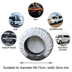 4pcs / Set Car Tire 420D Oxford Cloth Protective Cover, Diameter: 68-73cm, Width: 32cm, 68-73cm